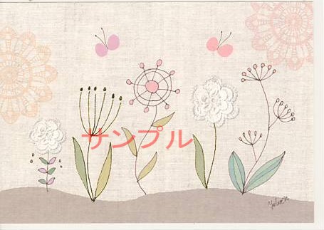 Yoko・ポストカード「蝶と花」