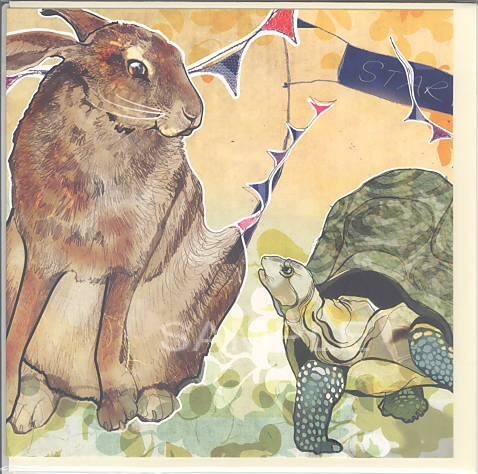 square card-ウサギとカメ